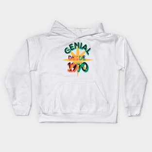 In Spanish: Birthday 1970 retro. Phrase in Spanish, I'm great, to celebrate happy birthday to those born in 1970 Kids Hoodie